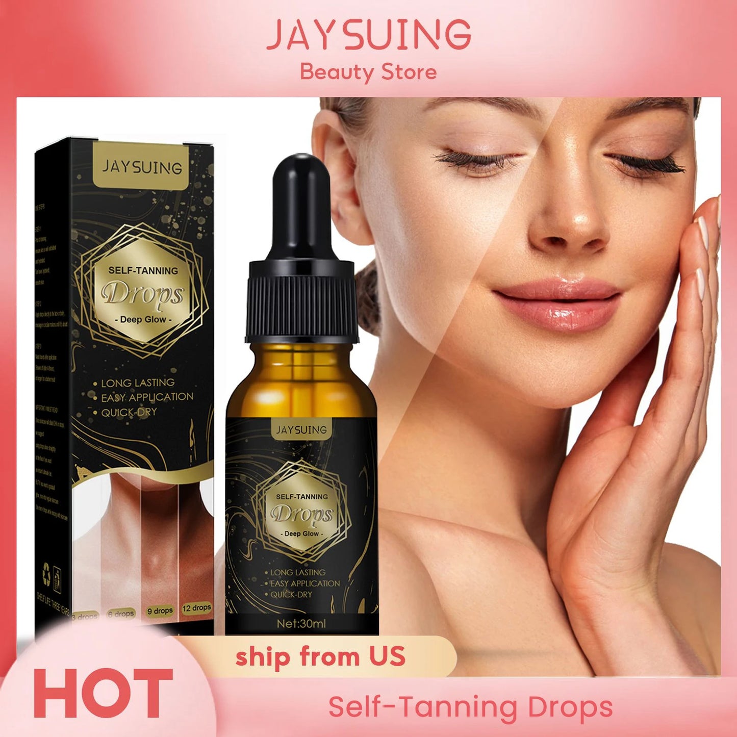 Water Serum Self-Tanning Drops