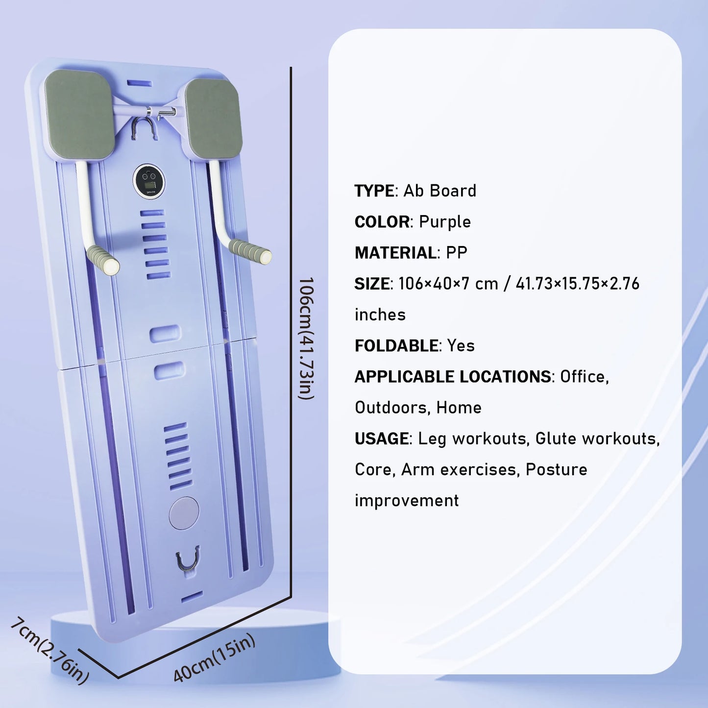 Adjustable Ab & Push-up Board