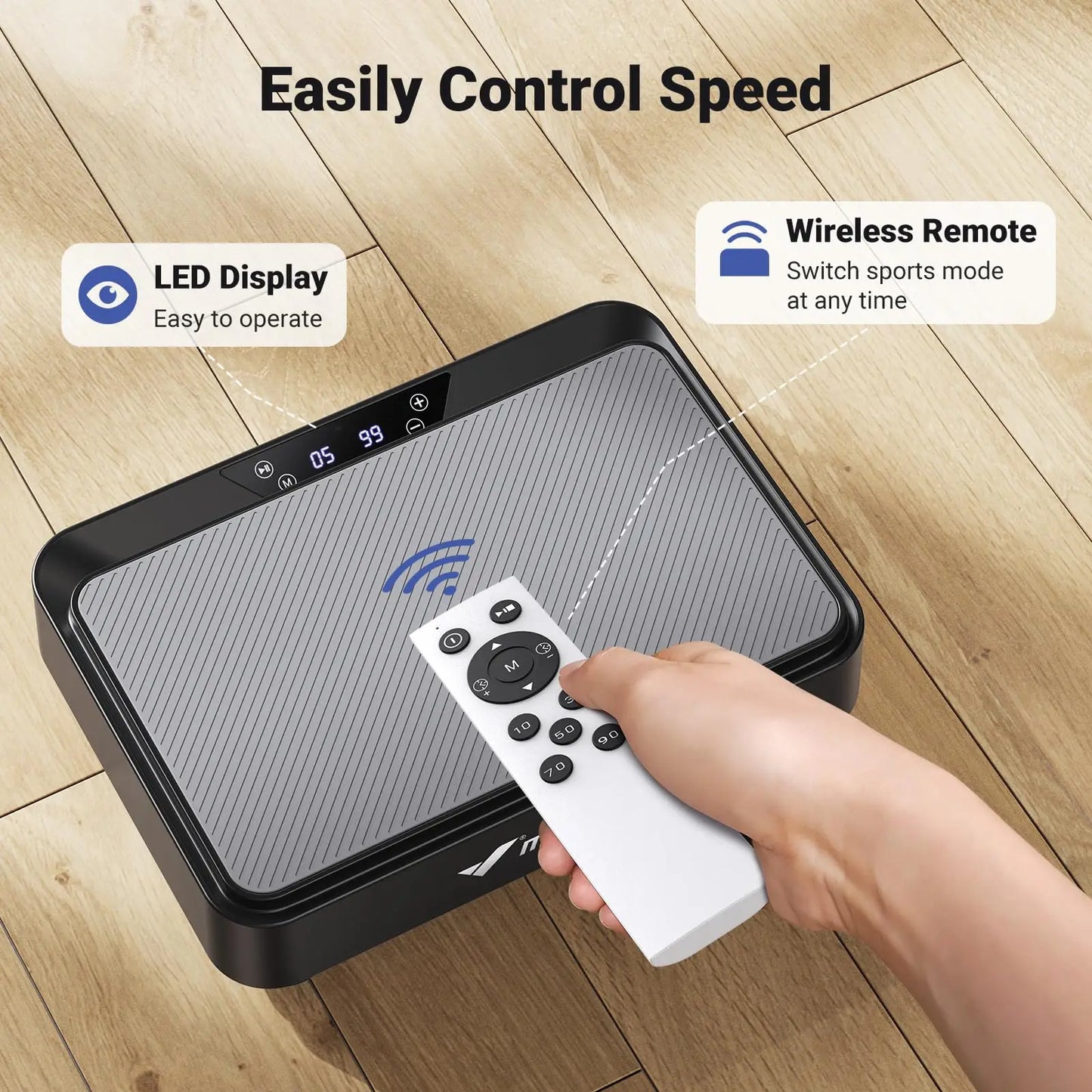 Exercise Machine Vibration Plate With Remote and Bands