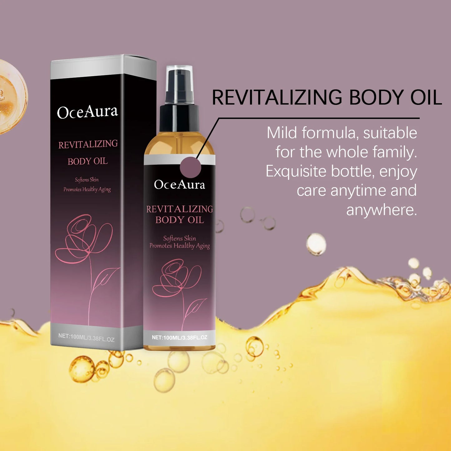 Delay Aging Skin Soothing Body Oil