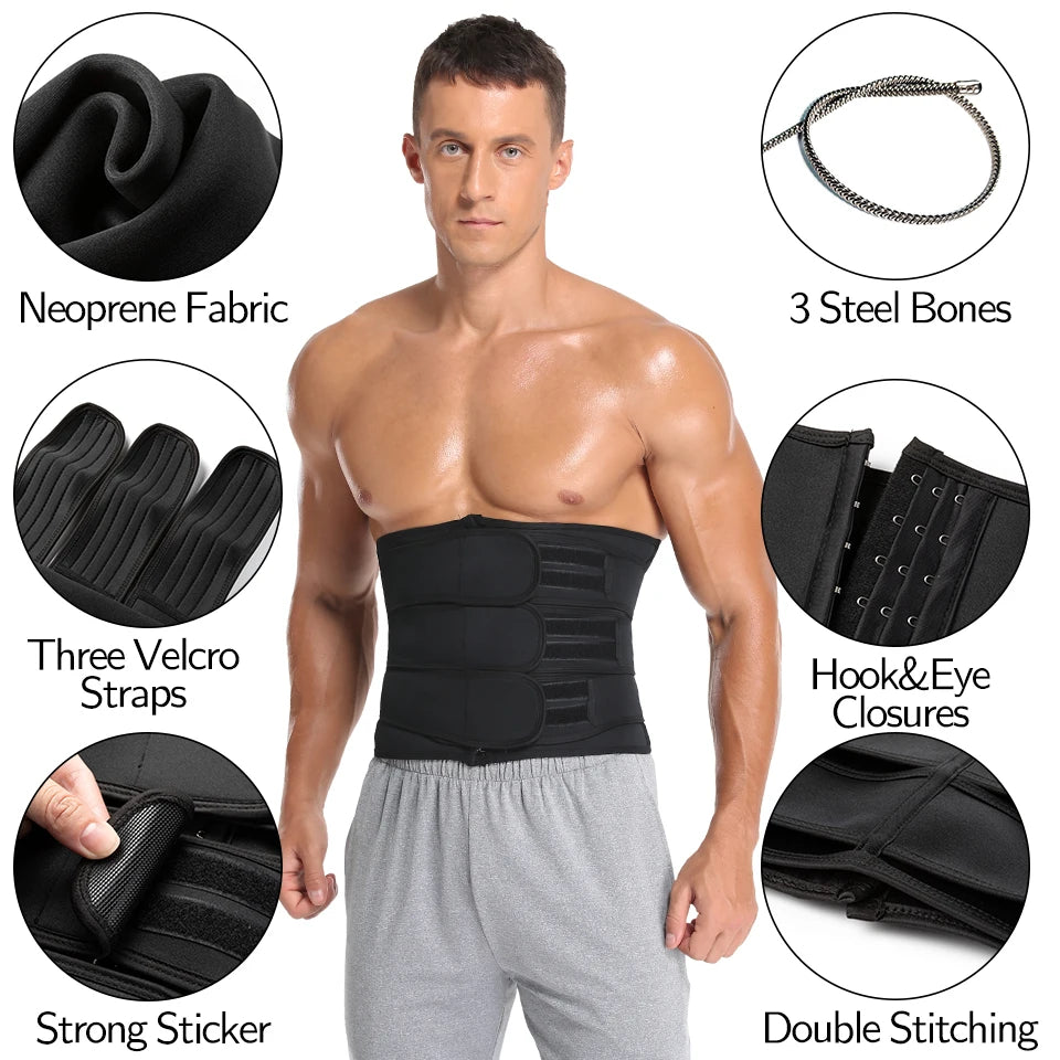 Men's Trimmer Cincher Slimming Fitness Belt