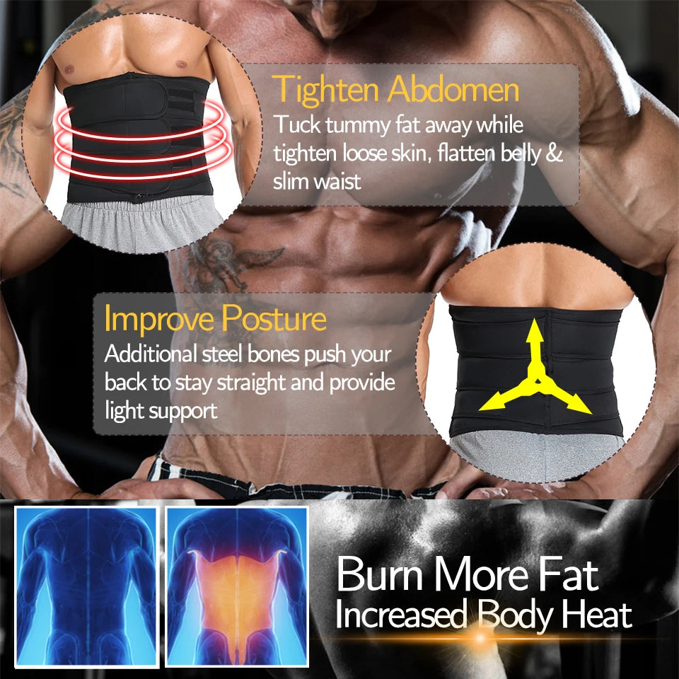 Men's Trimmer Cincher Slimming Fitness Belt