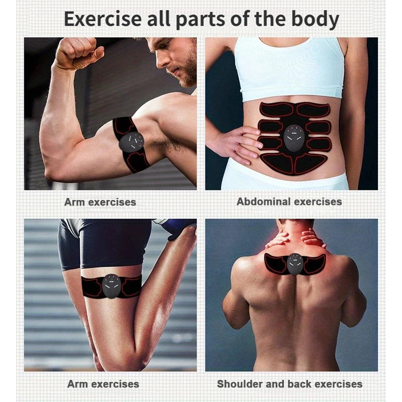 USB Rechargeable Abdominal Muscle Stimulator Training Belt
