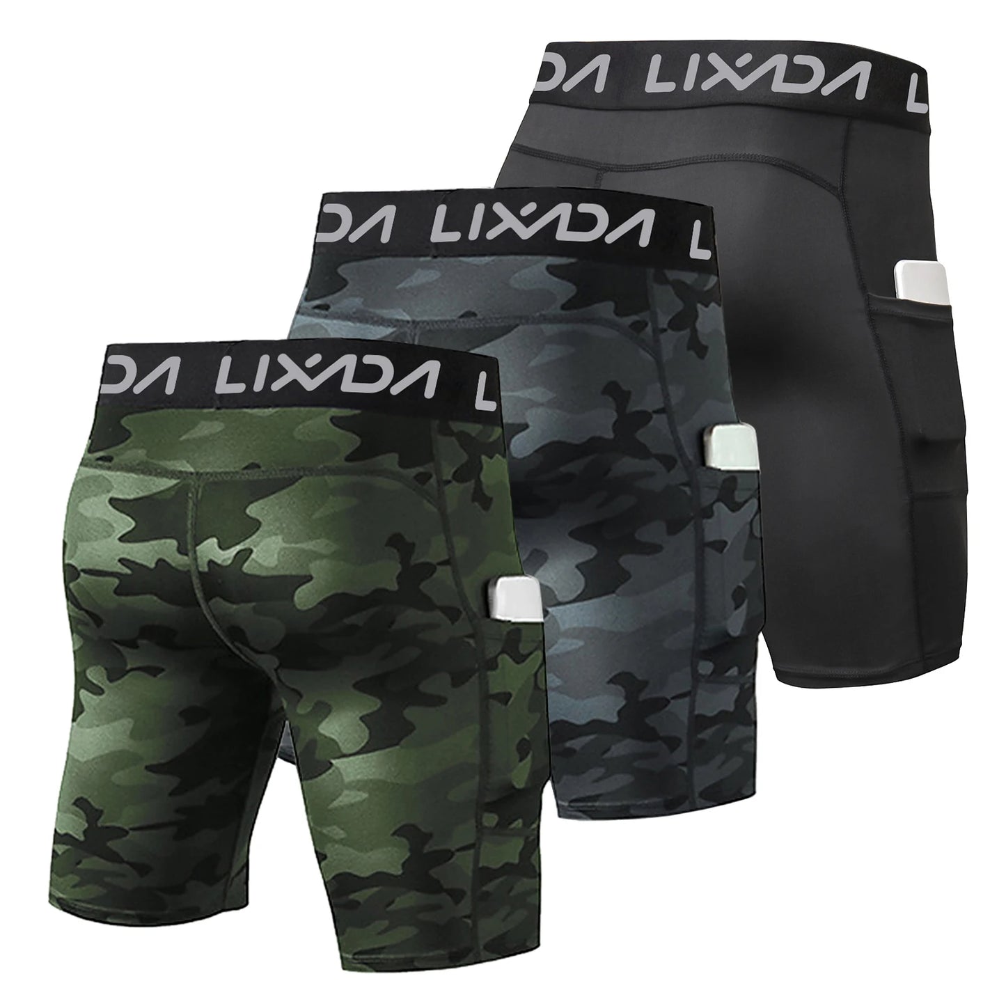 3-Pack Men's Shorts with Pocket