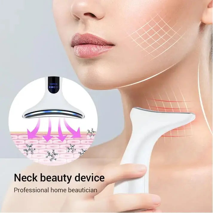Gel Multi-Color Portable Ergonomic Neck & Face Device