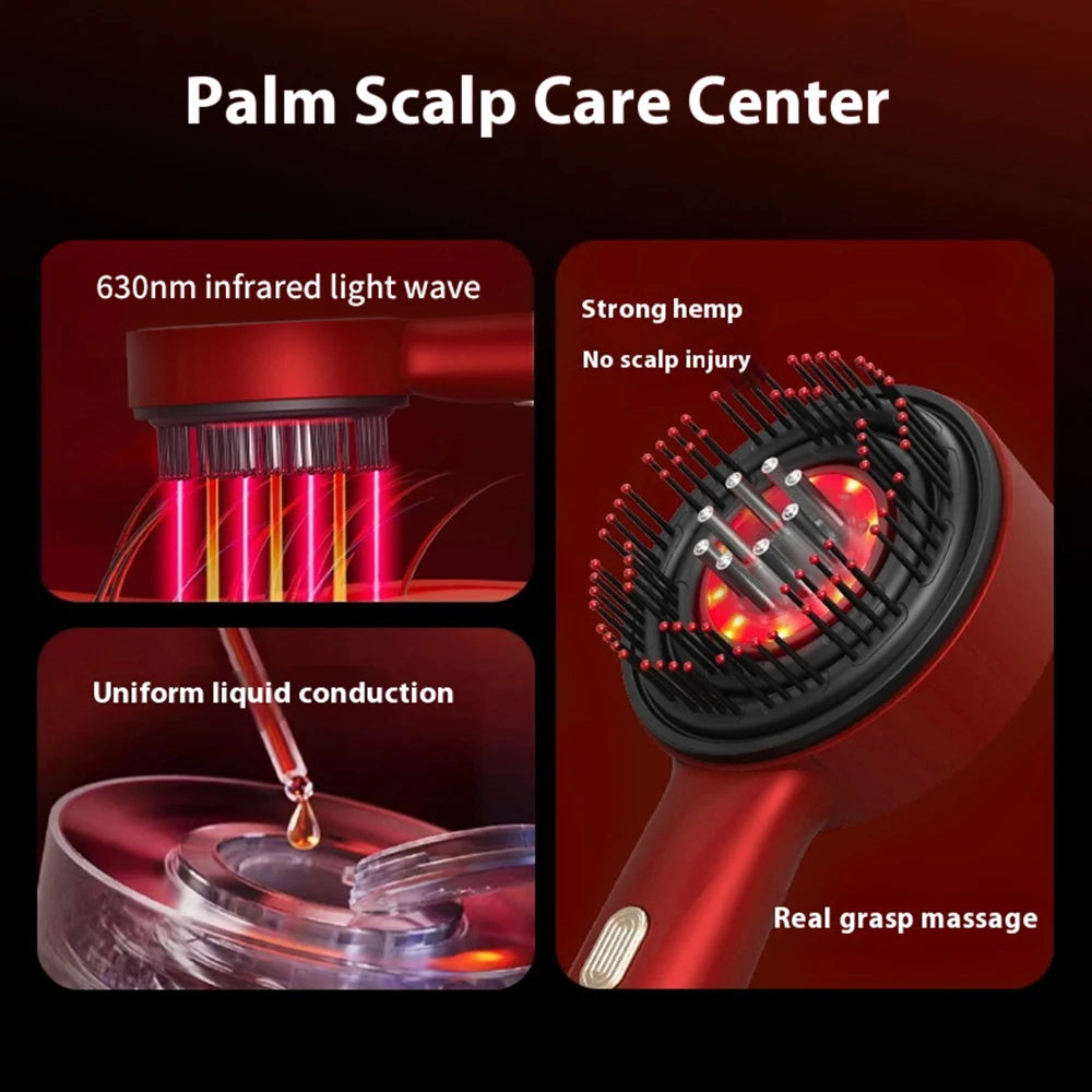 Red Light Therapy Vibration Massage Comb and Scalp Brush