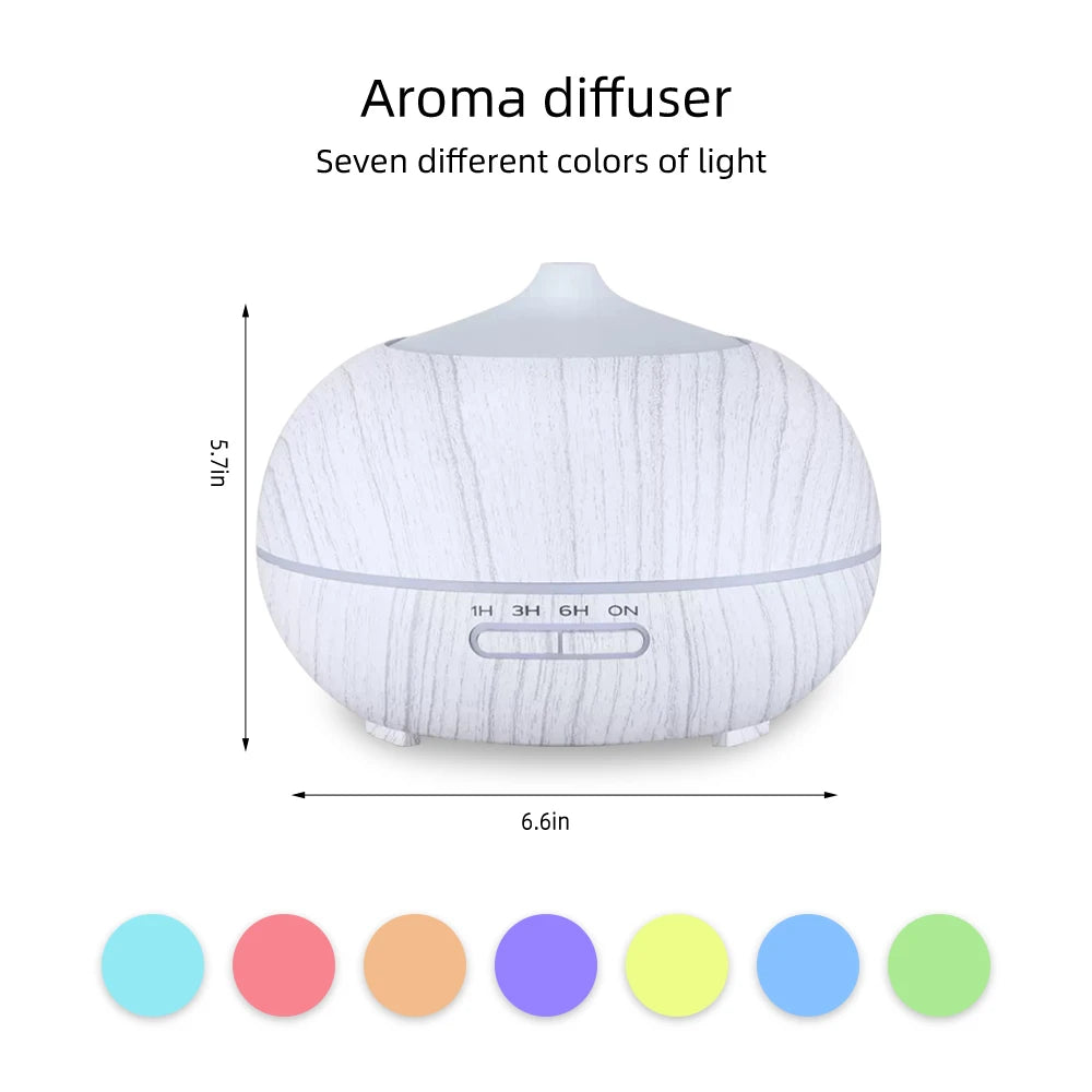 Essential Aroma 6 Oils, Diffuser Color LED