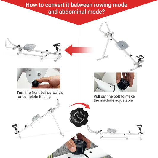 4-in-1abdominal machine adjustable height levels