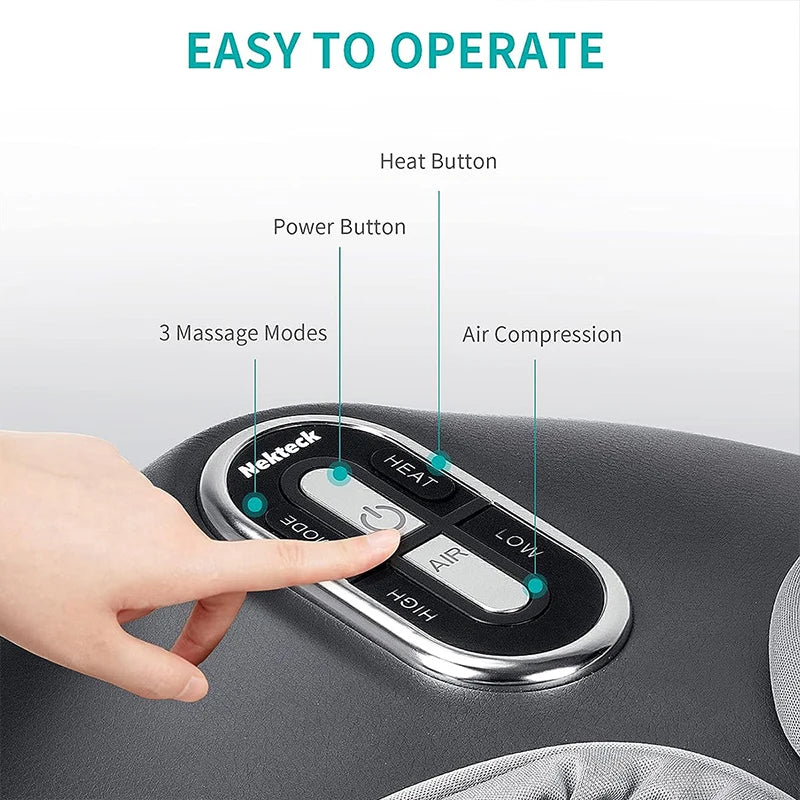 Therapy Heating Air Compression Muscle Electric Foot Massager