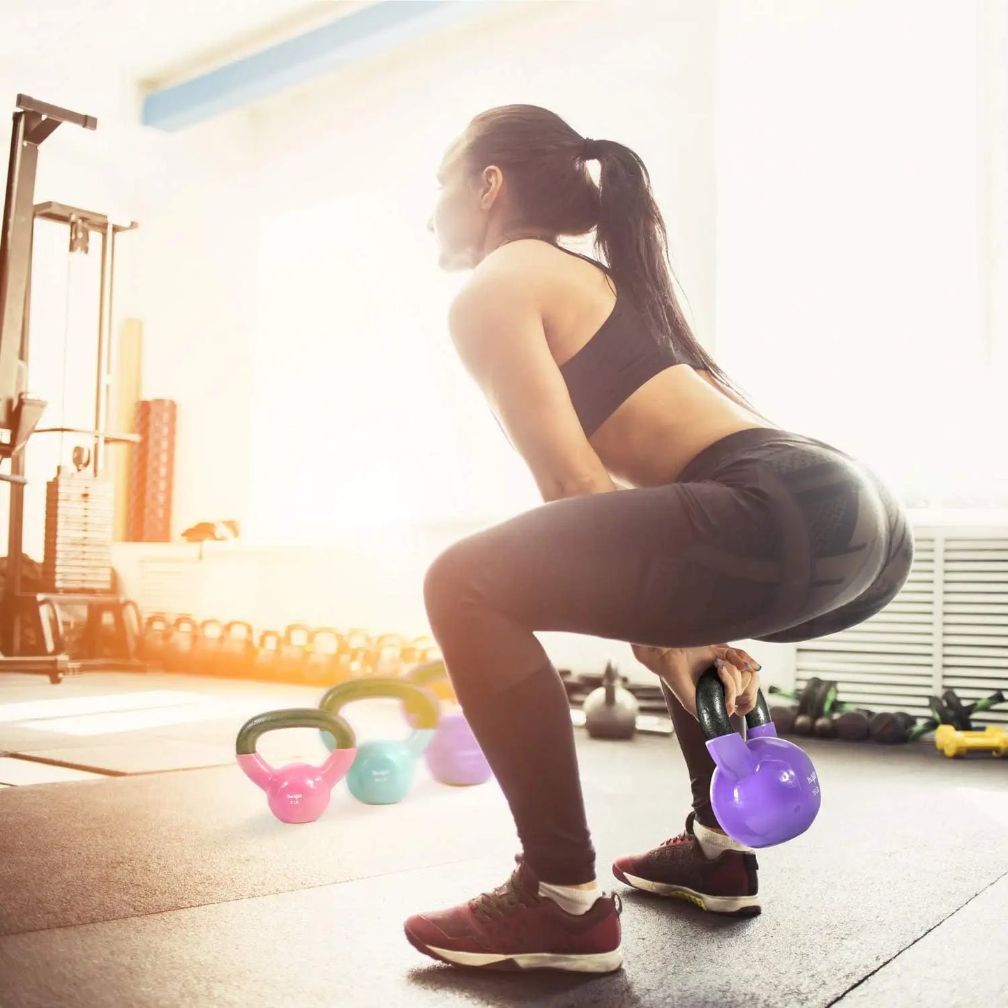 Multi Colored Kettlebell Weights