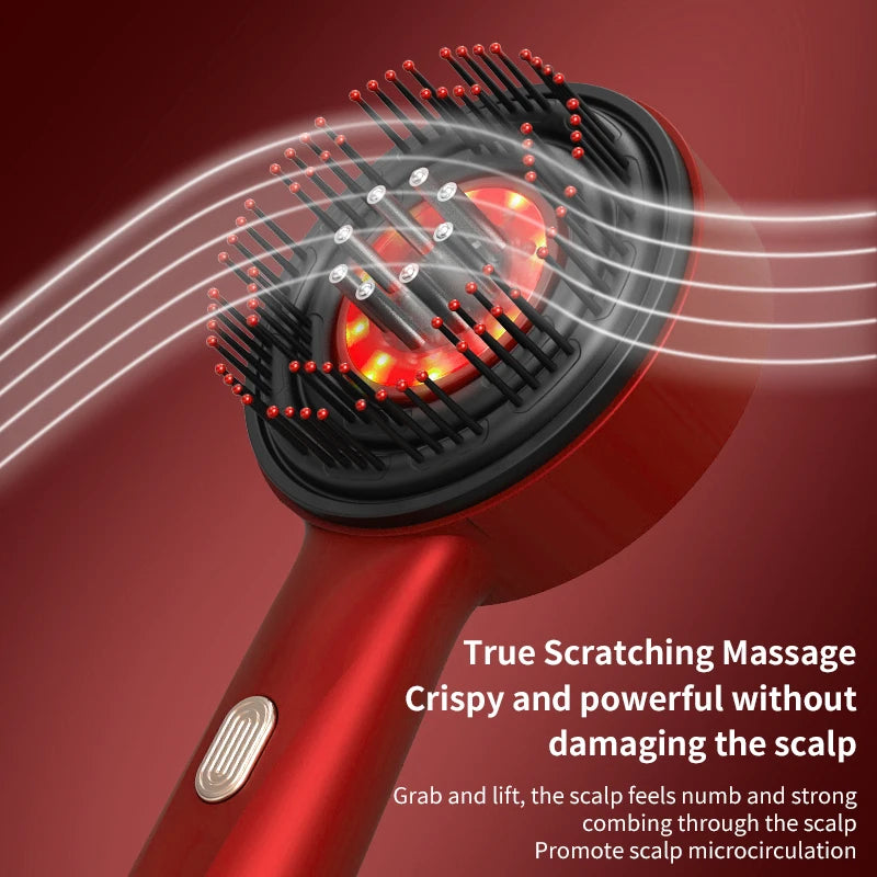 Red Light Therapy Vibration Massage Comb and Scalp Brush