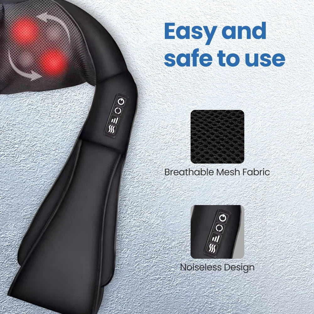 Body Kneading Muscles Heating Pillow