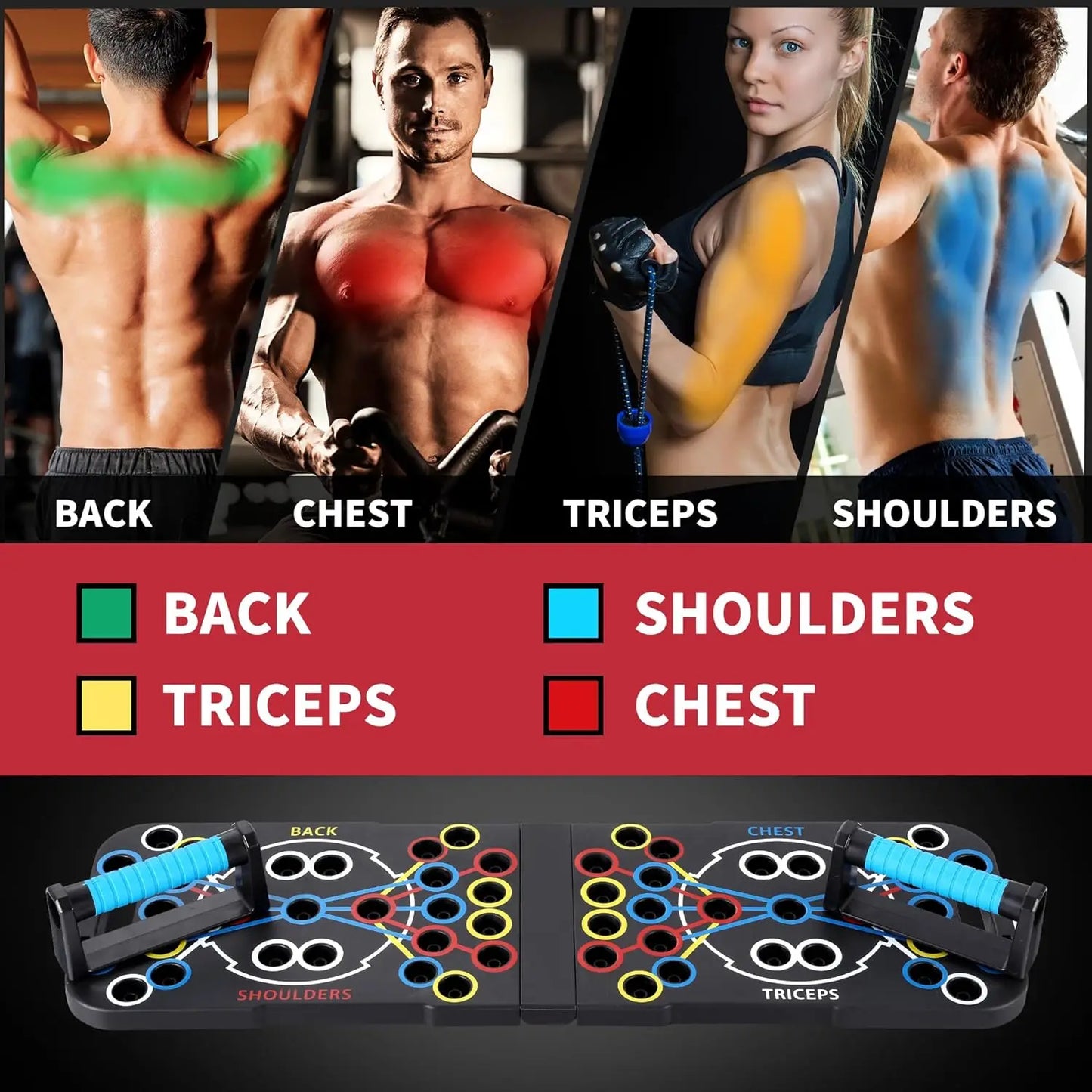 Multifunctional Exercise Push Up Support Board,