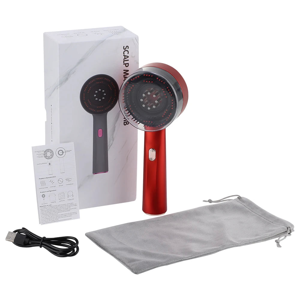 Red Light Therapy Vibration Massage Comb and Scalp Brush