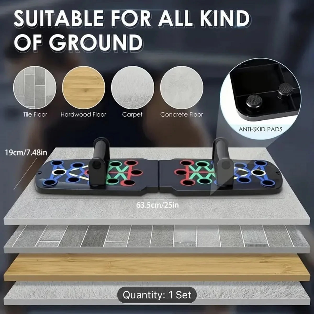 Multi-Functional Pushup Board System