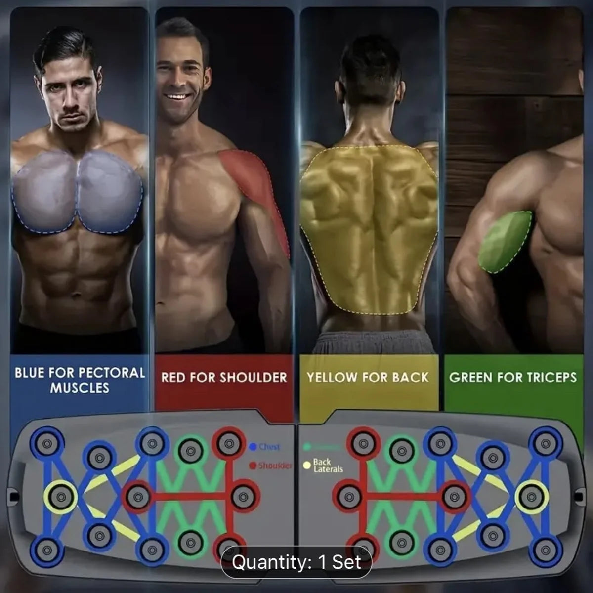 Multi-Functional Pushup Board System