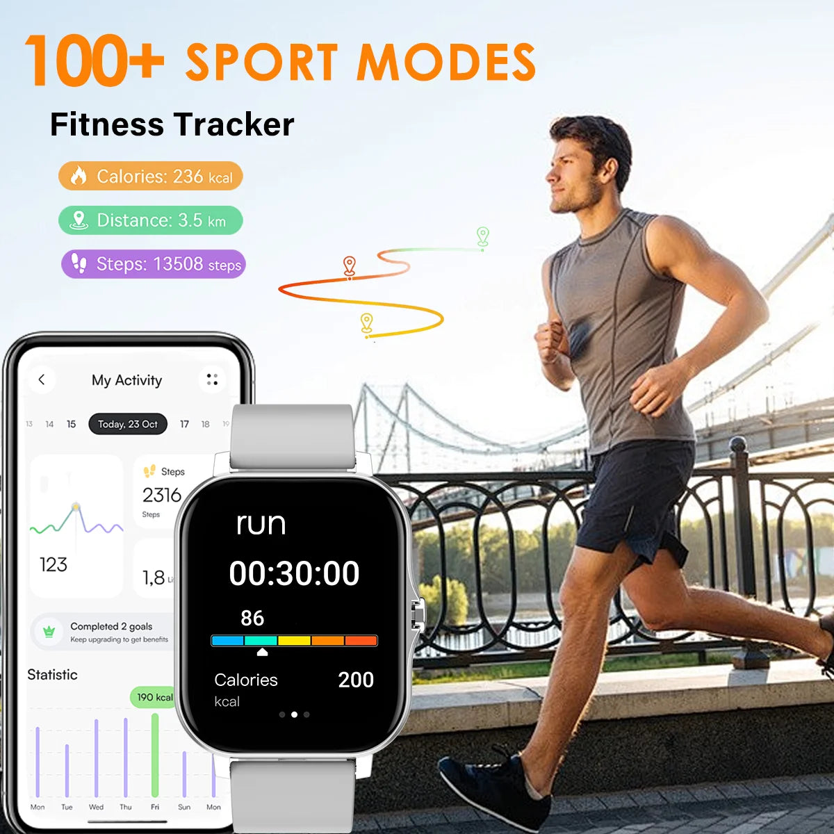 Android Sports Watches Touch Dial