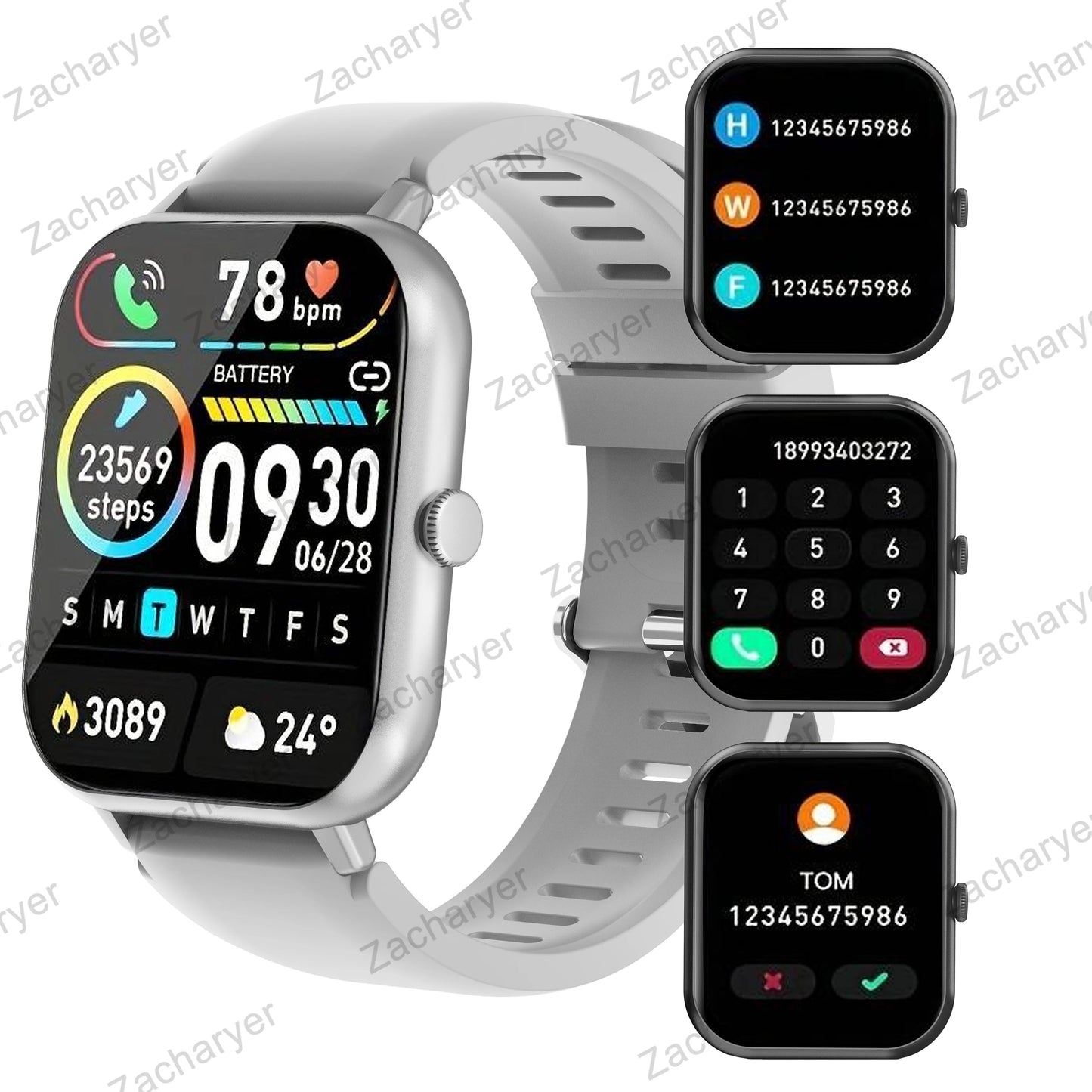 Smart watch, wireless calling/dial for iPhone/Android