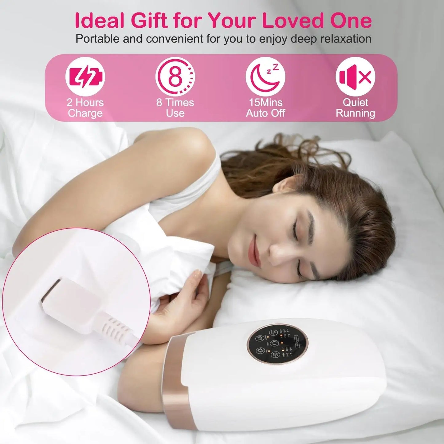 Hand Massager Compression & Heat - 6 Pressure Levels