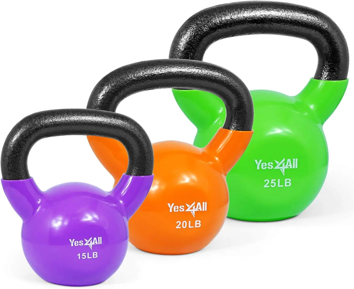 Multi Colored Kettlebell Weights