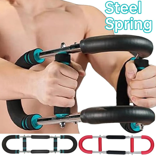 Foam Handle Adjustable Spring Workout Bar