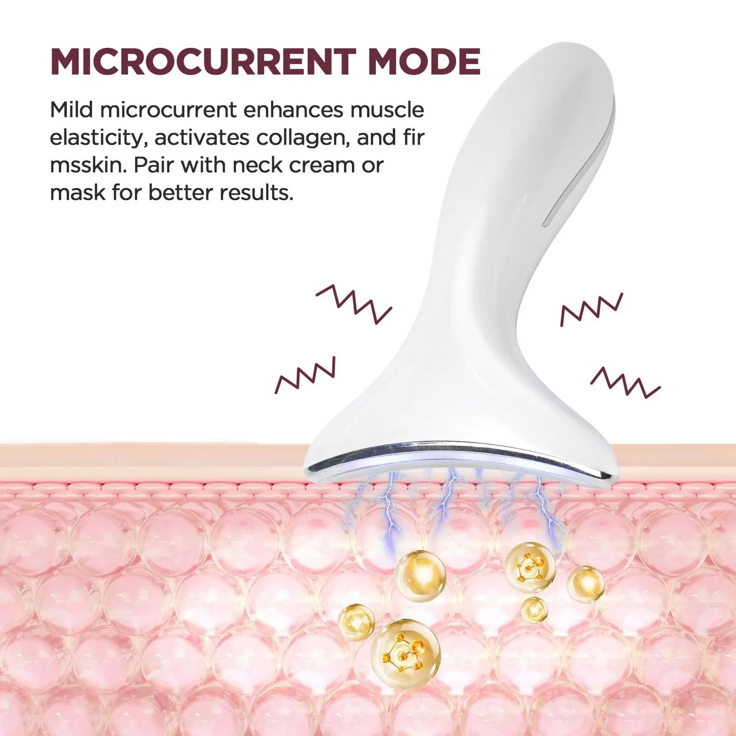 Gel Multi-Color Portable Ergonomic Neck & Face Device