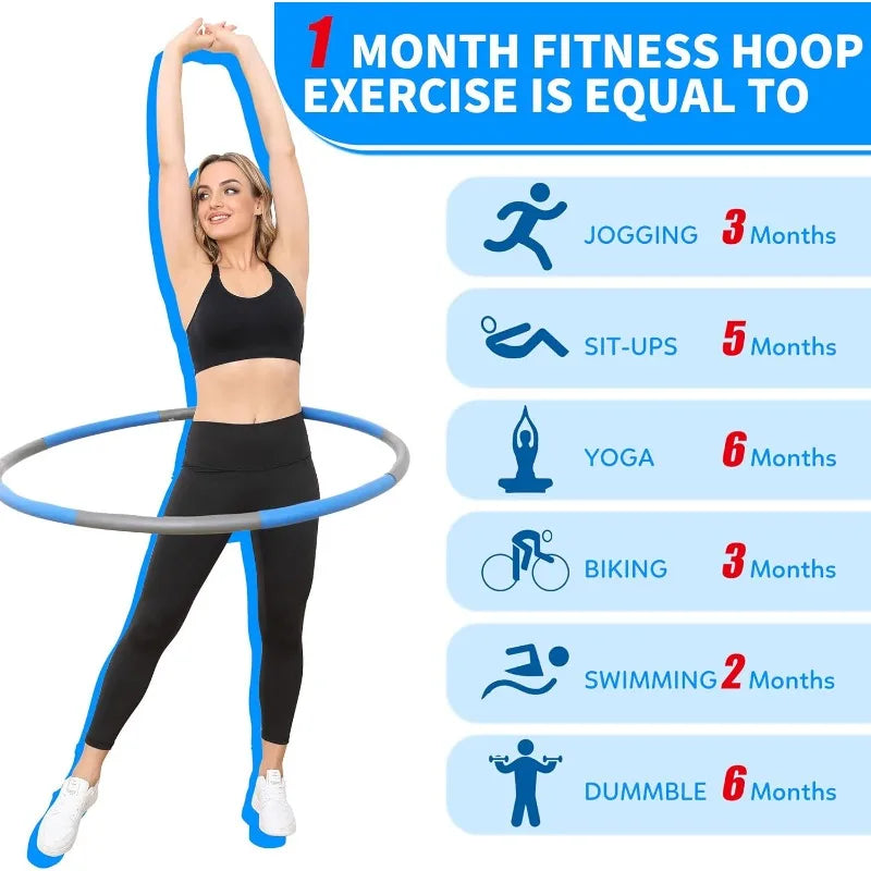 Adjustable Detachable Section 2lb Weighted Hoop