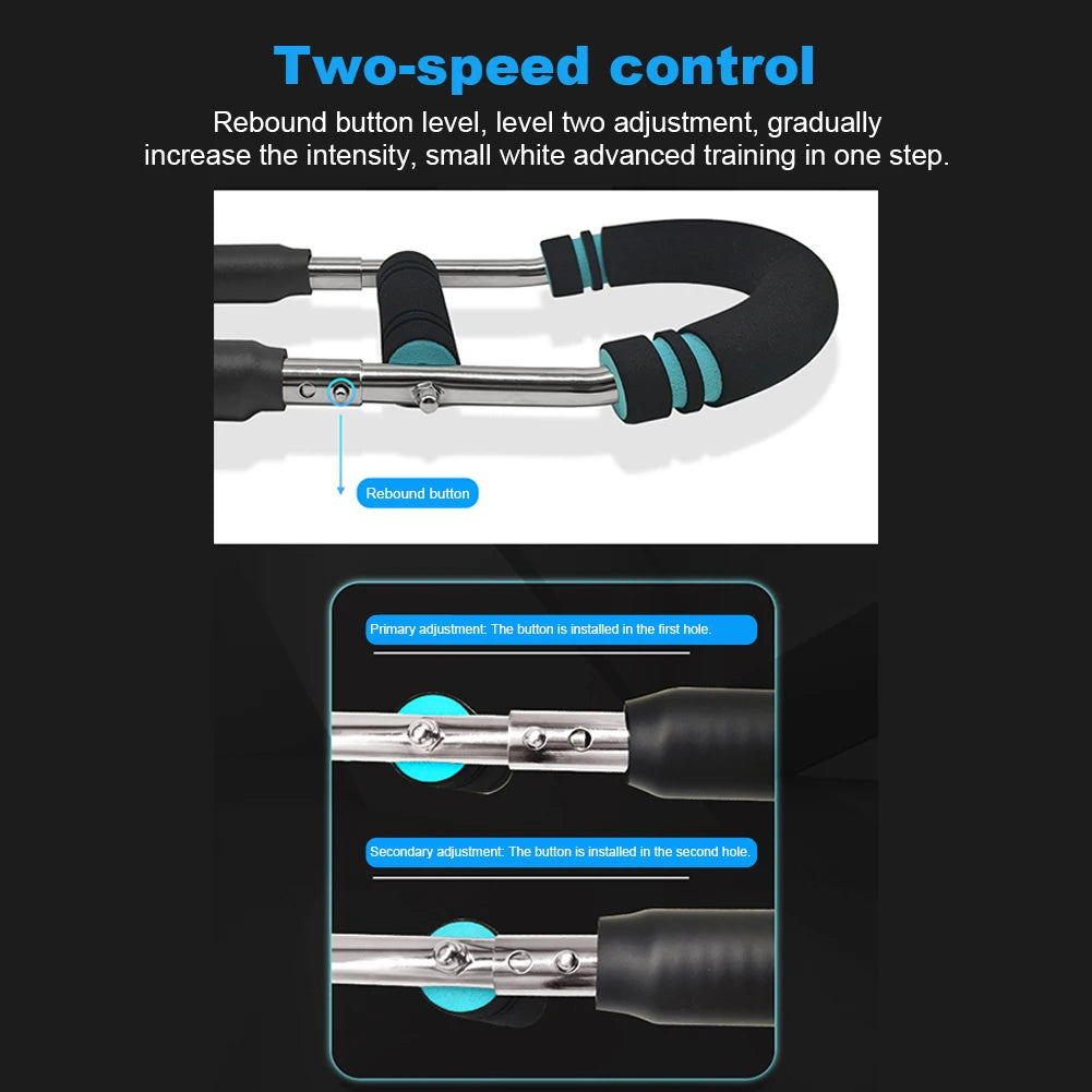 Foam Handle Adjustable Spring Workout Bar