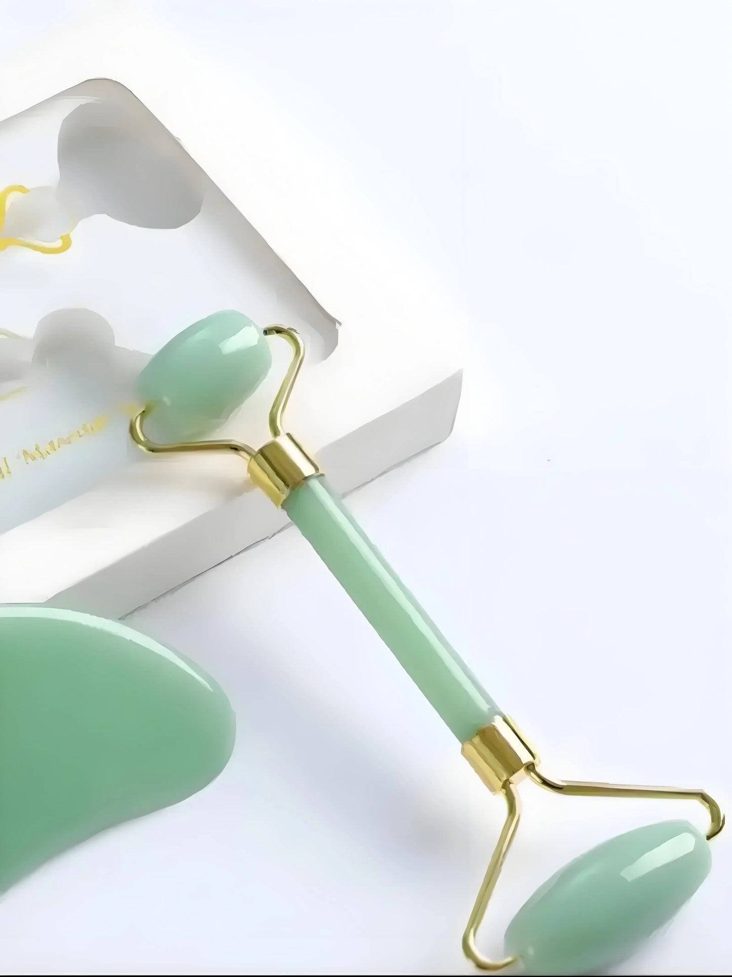 Dual Head Tools Jade Roller & Gua Sha Set