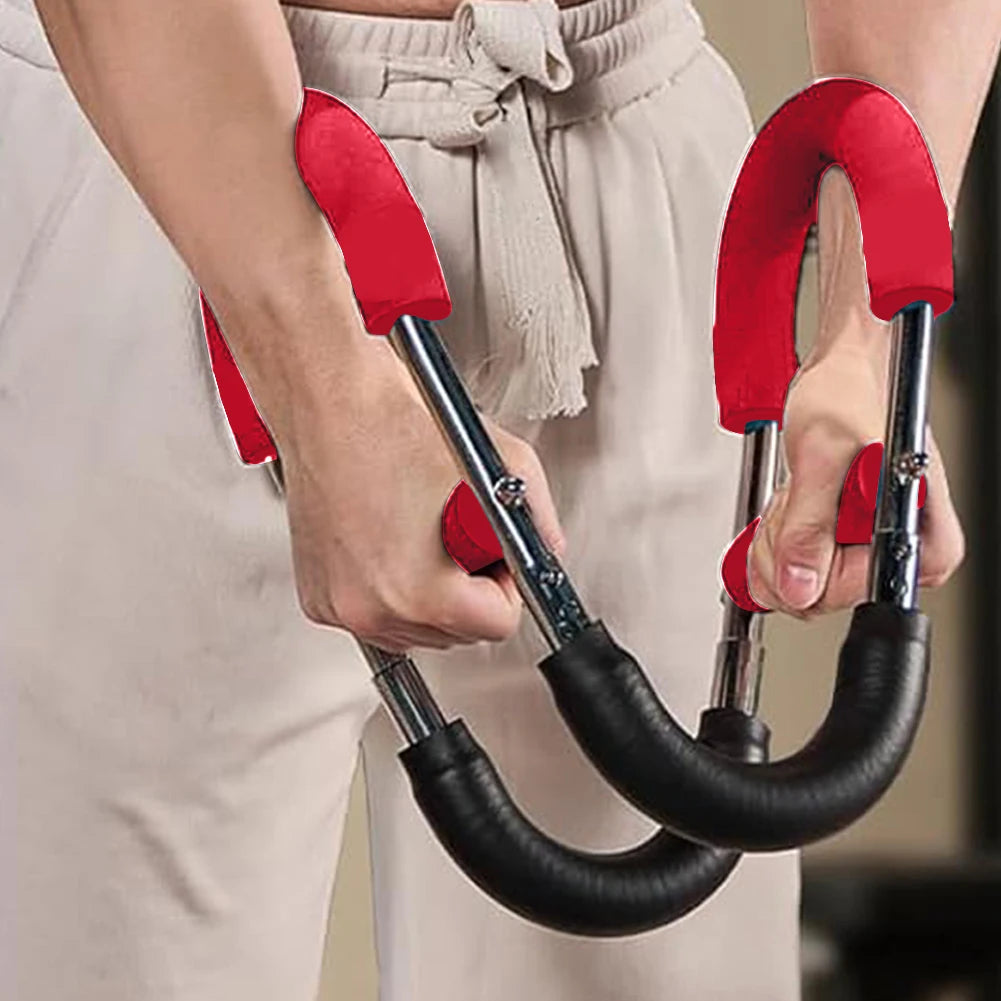 Foam Handle Adjustable Spring Workout Bar