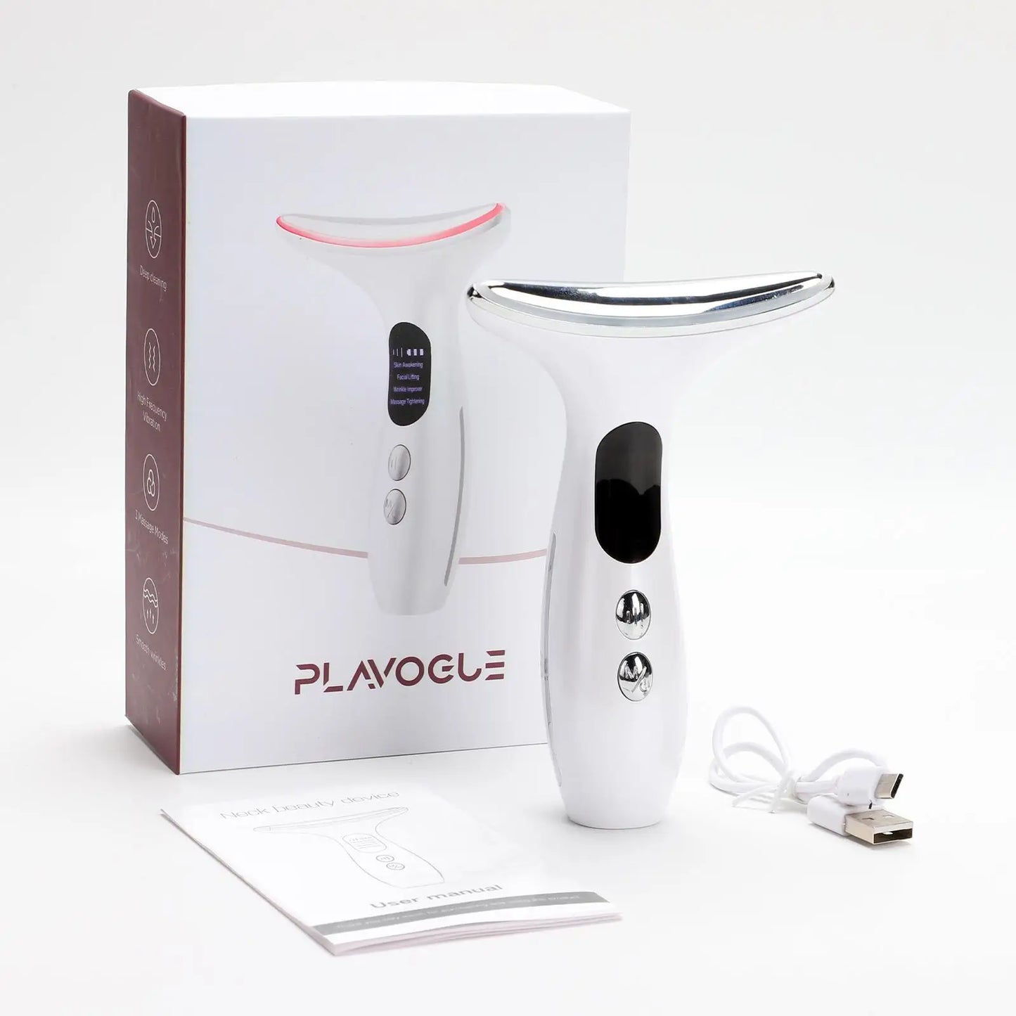 Gel Multi-Color Portable Ergonomic Neck & Face Device