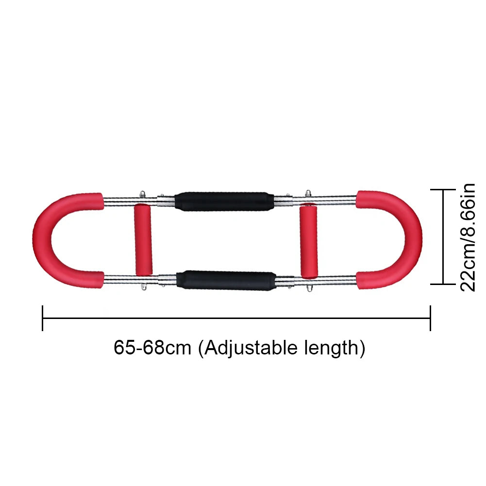 Foam Handle Adjustable Spring Workout Bar