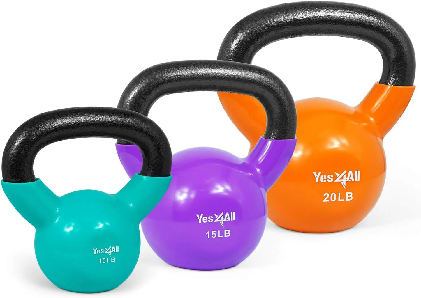 Multi Colored Kettlebell Weights