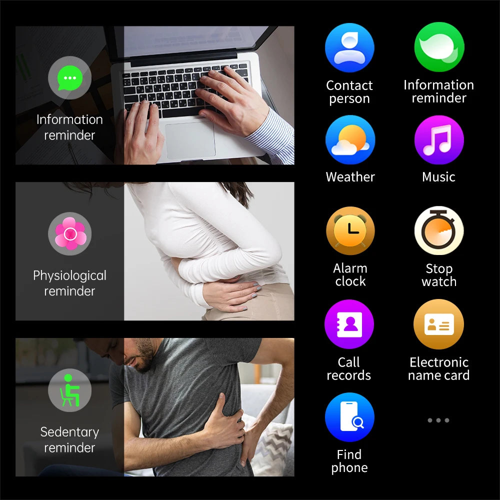 Health & Sleep Monitoring 100+ Sports Modes, Bluetooth Calling