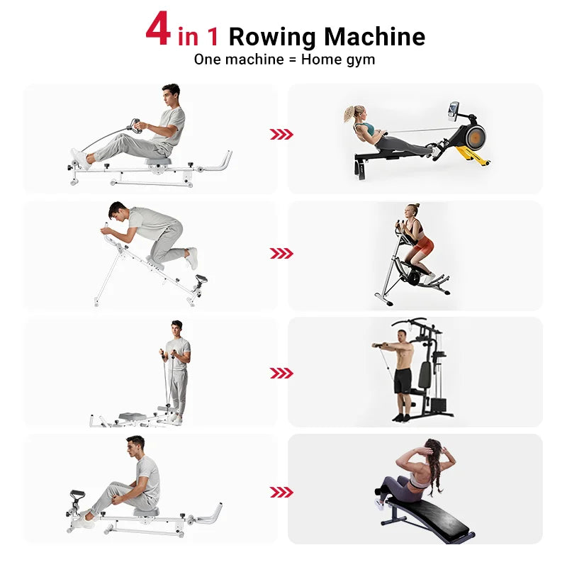 4-in-1abdominal machine adjustable height levels