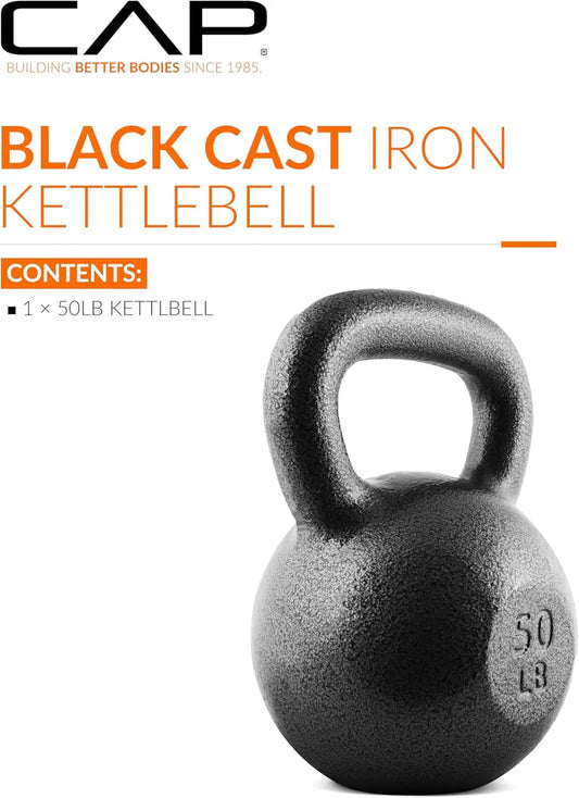 Kettlebell Single Black Cast Iron