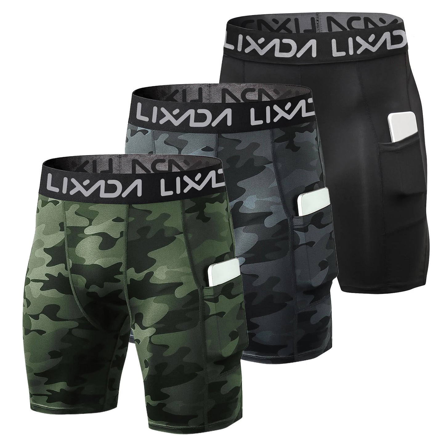 3-Pack Men's Shorts with Pocket