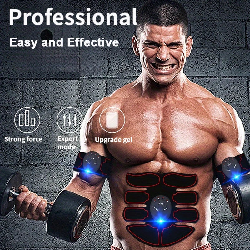 USB Rechargeable Abdominal Muscle Stimulator Training Belt