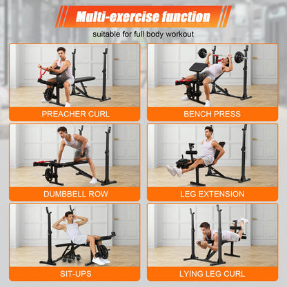 Adjustable Weight Bench Multi-functional Bench Press