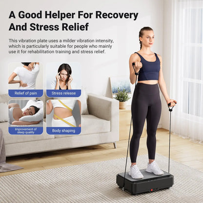 Exercise Machine Vibration Plate With Remote and Bands