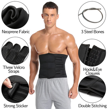 Men's Trimmer Cincher Slimming Fitness Belt