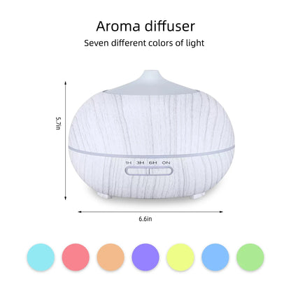 Essential Aroma 6 Oils, Diffuser Color LED