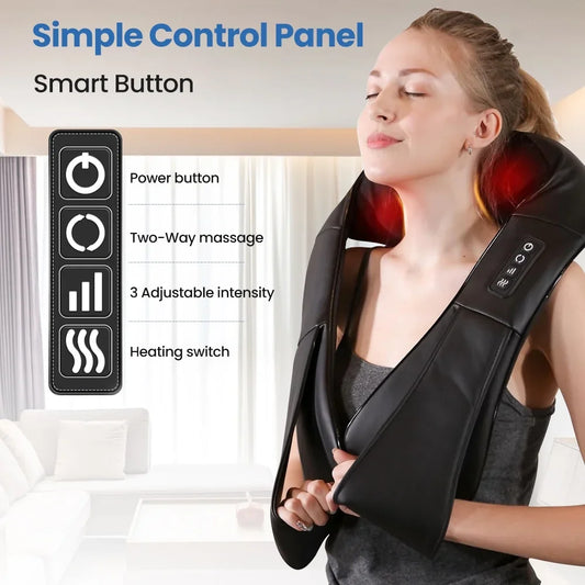 Body Kneading Muscles Heating Pillow