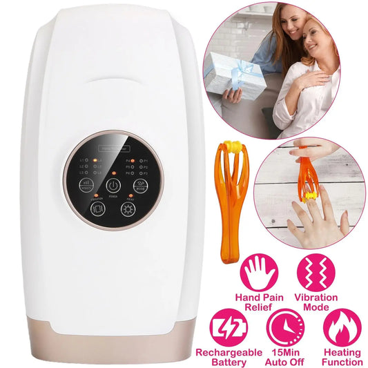 Hand Massager Compression & Heat - 6 Pressure Levels