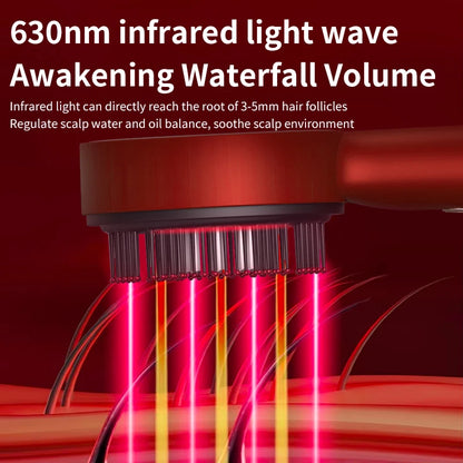 Red Light Therapy Vibration Massage Comb and Scalp Brush