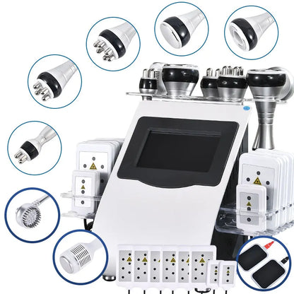 Beautiful 2025 9 in 1 40K cavitation machine vacuum device