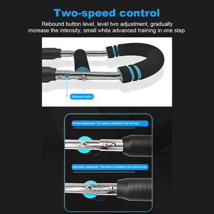 Foam Handle Adjustable Spring Workout Bar