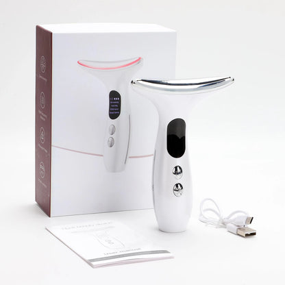 Gel Multi-Color Portable Ergonomic Neck & Face Device