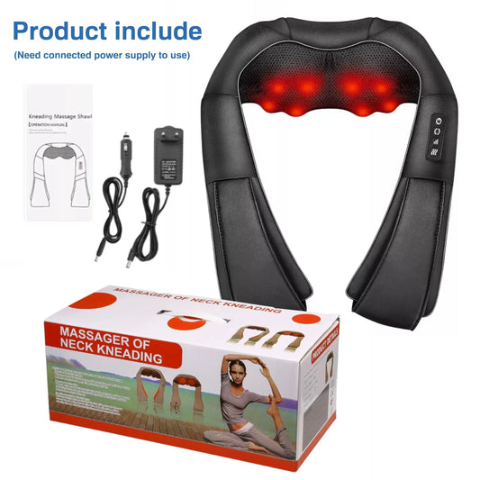 Body Kneading Muscles Heating Pillow