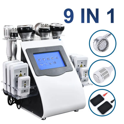 Beautiful 2025 9 in 1 40K cavitation machine vacuum device